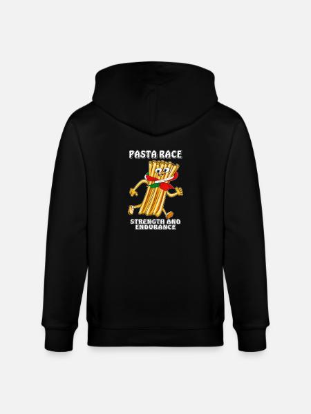 PASTA RACE STRENGTH AND ENDURANCE - Stanley/Stella CULTIVATOR Unisex Organic Hooded Jacket - black