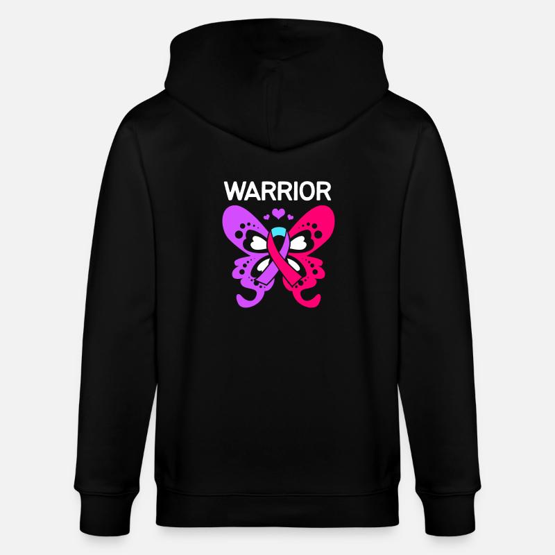 Cancer de la thyroïde - Veste à capuche bio CULTIVATOR Stanley/Stella Unisexe - noir