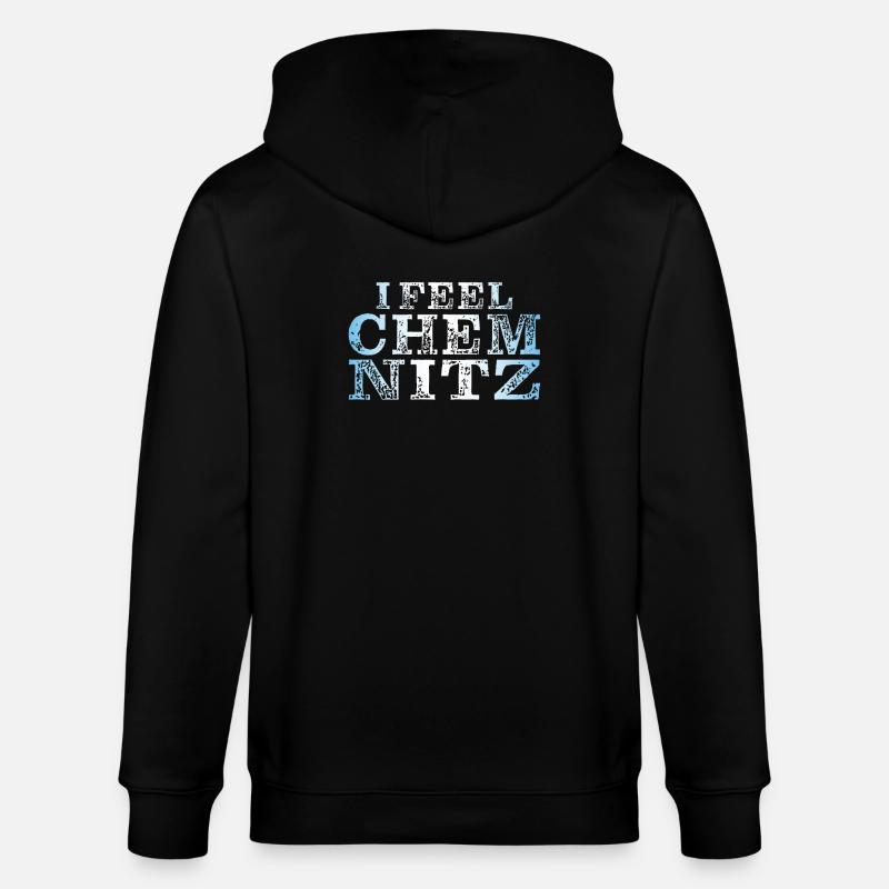 I FEEL CHEMNITZ - Stanley/Stella Unisex Bio-Kapuzenjacke CULTIVATOR  - Schwarz