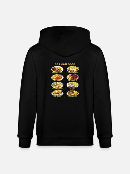 GERMAN FOOD - Stanley/Stella CULTIVATOR Unisex Organic Hooded Jacket - black