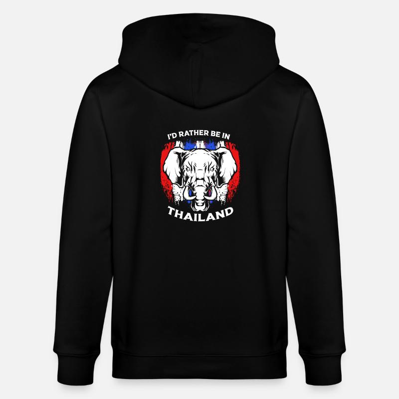 Thaïlande Langue thaïlandaise - Veste à capuche bio CULTIVATOR Stanley/Stella Unisexe - noir