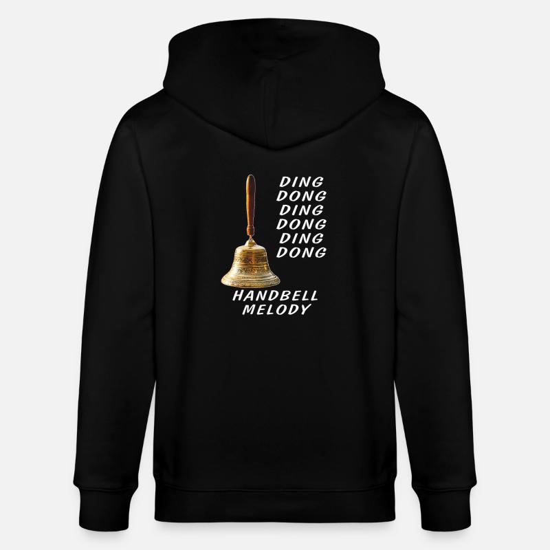 DING DONG HANDBELL MELODY - Stanley/Stella Unisex Bio-Kapuzenjacke CULTIVATOR  - Schwarz