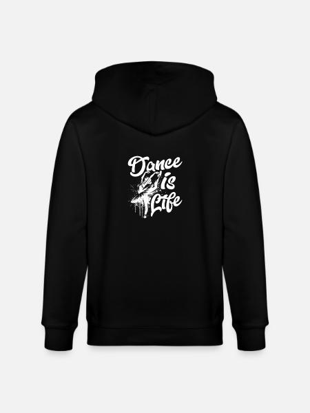 Dance Is Life Ballet Ballerina - Stanley/Stella CULTIVATOR Unisex Organic Hooded Jacket - black