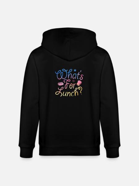 What's For Lunch? - Stanley/Stella CULTIVATOR Unisex Organic Hooded Jacket - black