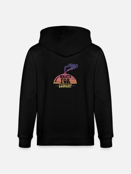 What's For Lunch? - Stanley/Stella CULTIVATOR Unisex Organic Hooded Jacket - black