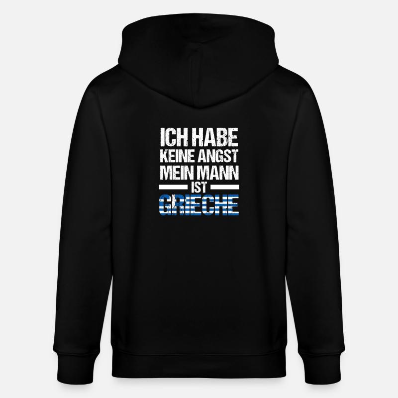 Grecs Grèce - Veste à capuche bio CULTIVATOR Stanley/Stella Unisexe - noir