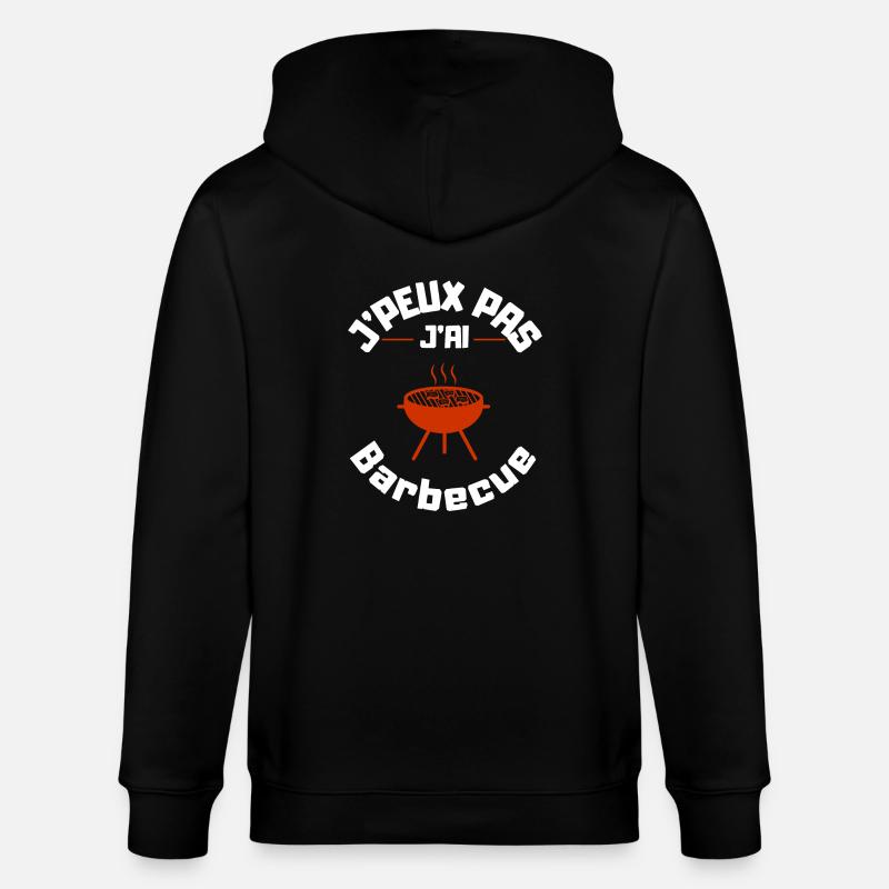J'peux pas j'ai Barbecue - Veste à capuche bio CULTIVATOR Stanley/Stella Unisexe - noir