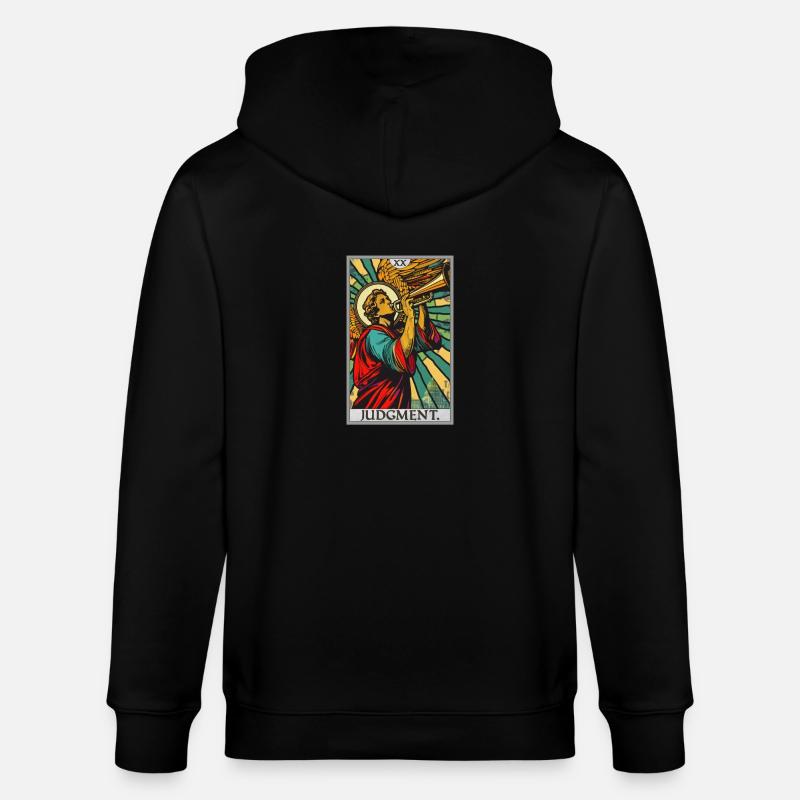Tarotkarten Tarotkarte 20 Judgment Gericht - Stanley/Stella Unisex Bio-Kapuzenjacke CULTIVATOR - Schwarz