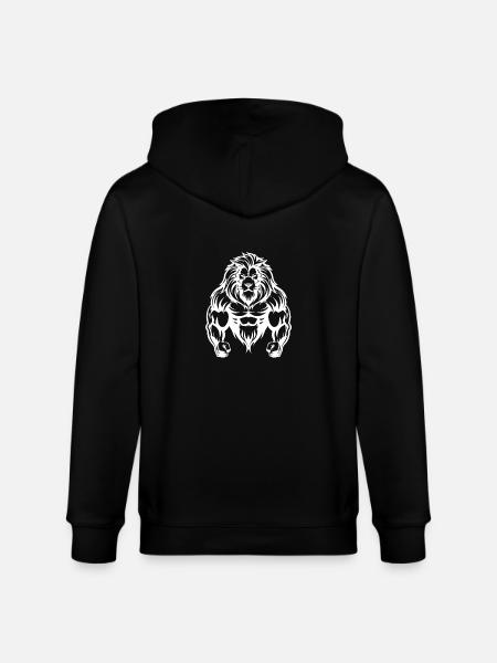 Leo Muscles - Stanley/Stella CULTIVATOR Unisex Organic Hooded Jacket - black