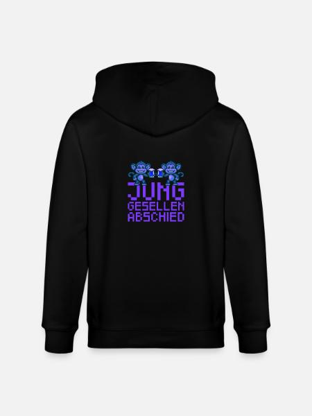 Affe Junggesellenabschied Party Jga - Stanley/Stella Unisex Bio-Kapuzenjacke CULTIVATOR  - Schwarz
