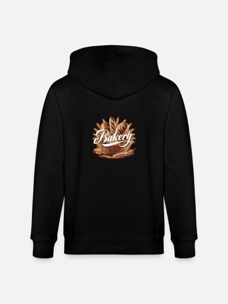 Bäcker Bäckerei - Stanley/Stella Unisex Bio-Kapuzenjacke CULTIVATOR  - Schwarz