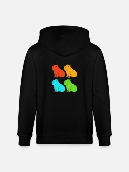 Capybara - Veste à capuche bio CULTIVATOR Stanley/Stella Unisexe - noir