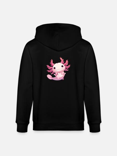 Axolotl - Stanley/Stella CULTIVATOR  Unisex Organic Hooded Jacket - black