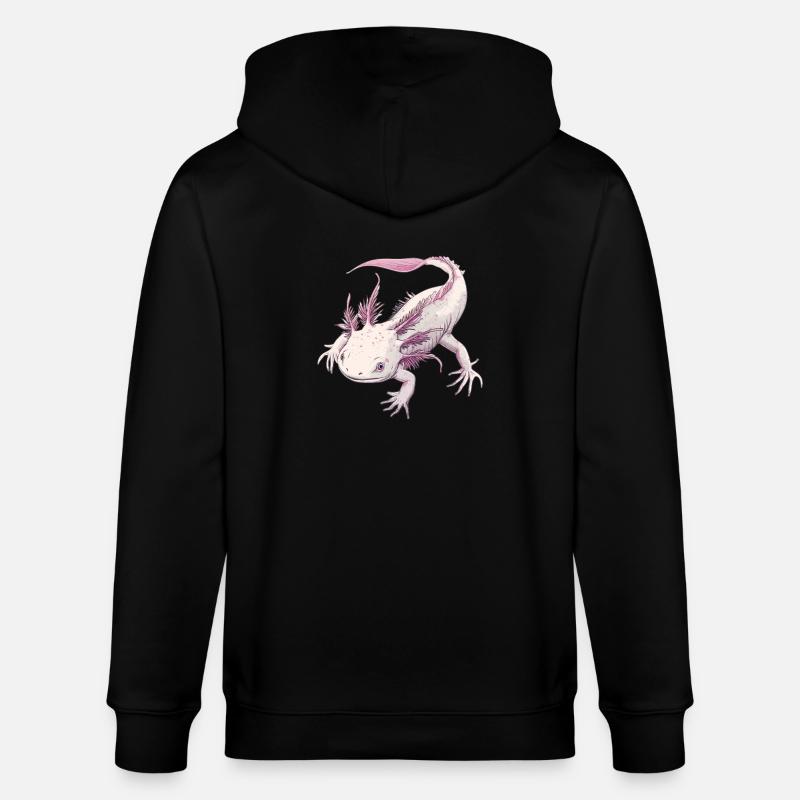 Axolotl - Veste à capuche bio CULTIVATOR Stanley/Stella Unisexe - noir