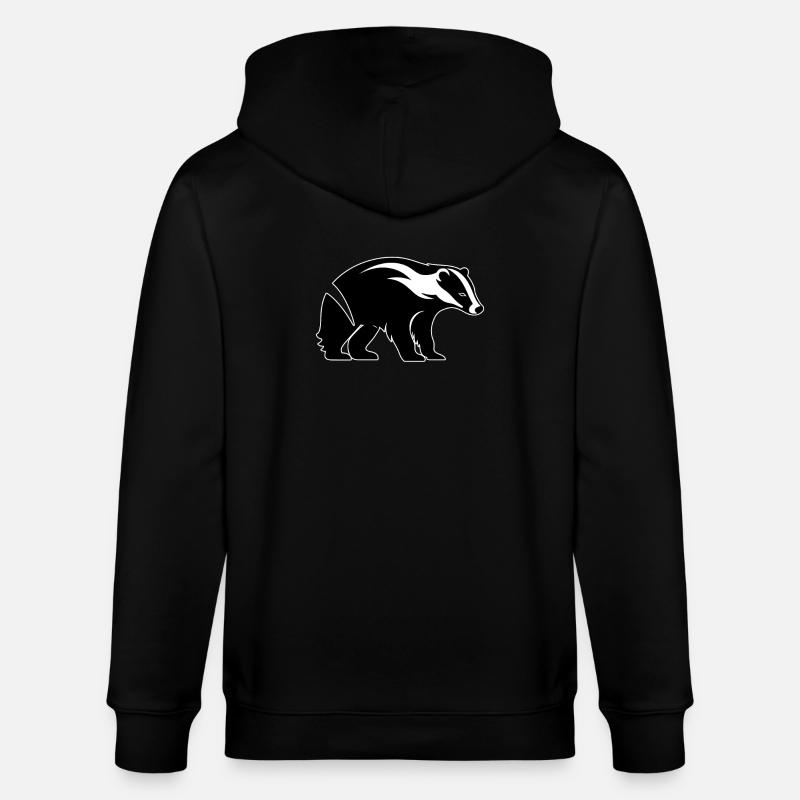 Blaireau Dachse Dachs - Veste à capuche bio CULTIVATOR Stanley/Stella Unisexe - noir