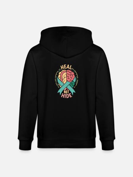 Depression Help - Mental Breakdown - Stanley/Stella CULTIVATOR  Unisex Organic Hooded Jacket - black
