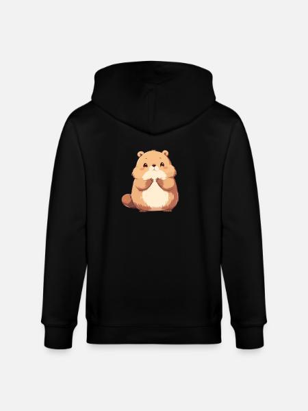 Beaver Biber - Stanley/Stella Unisex Bio-Kapuzenjacke CULTIVATOR  - Schwarz