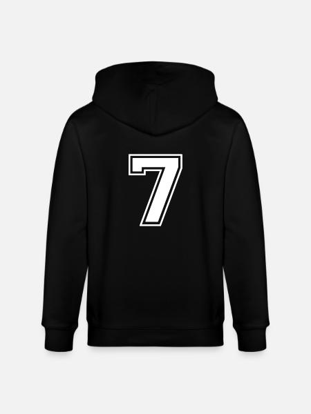 Number 7 - Stanley/Stella CULTIVATOR  Unisex Organic Hooded Jacket - black