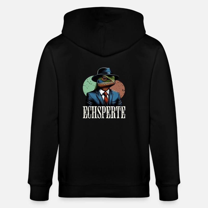 Echsperte Experte - Stanley/Stella Unisex Bio-Kapuzenjacke CULTIVATOR  - Schwarz
