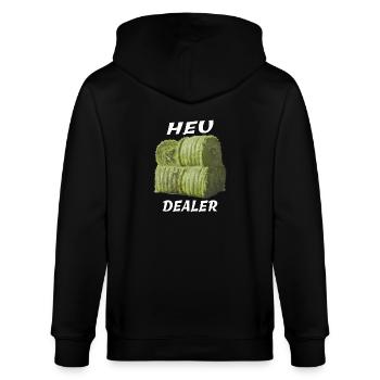 HAY DEALER - Stanley/Stella CULTIVATOR  Unisex Organic Hooded Jacket - black - Back - Anna (173cm)