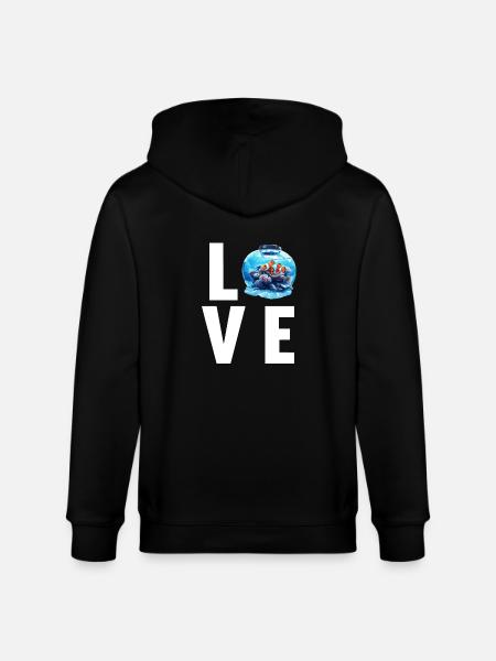 Clownfish Clownfische Clownfisch - Stanley/Stella Unisex Bio-Kapuzenjacke CULTIVATOR  - Schwarz