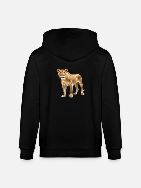 Lioness Lionesses Lioness - Stanley/Stella CULTIVATOR Unisex Organic Hooded Jacket - black