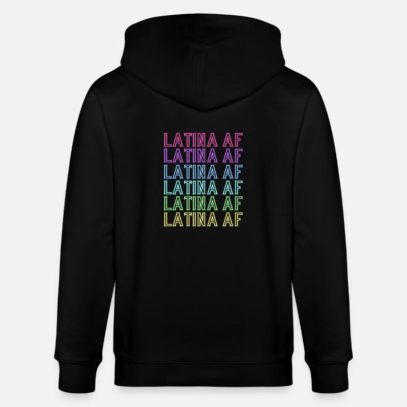Latina Mutter - Stanley/Stella Unisex Bio-Kapuzenjacke CULTIVATOR  - Schwarz