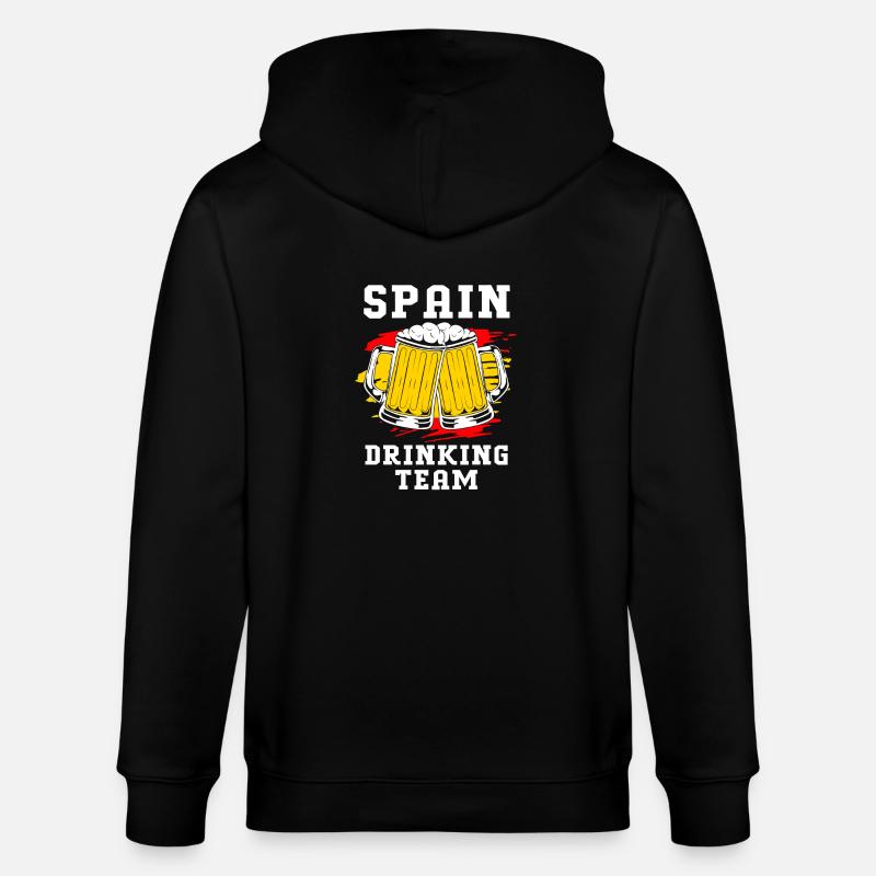 Spanien - Stanley/Stella Unisex Bio-Kapuzenjacke CULTIVATOR  - Schwarz