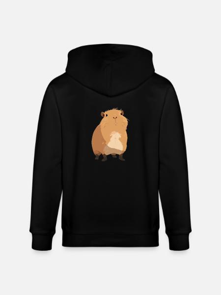 Capybaras Capybara - Stanley/Stella CULTIVATOR Unisex Organic Hooded Jacket - black