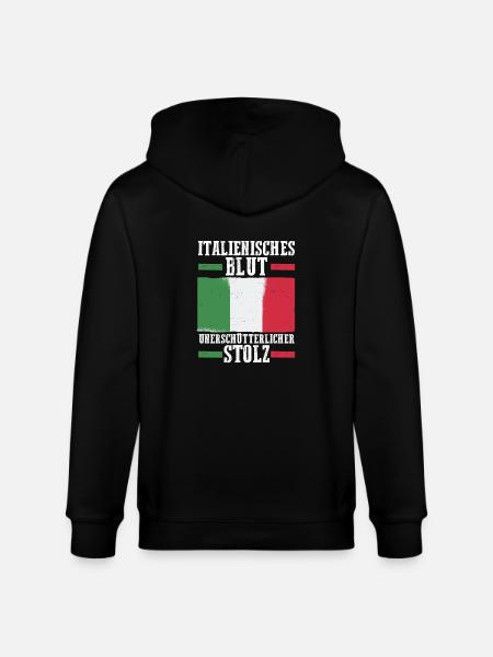 Italians Italy - Stanley/Stella CULTIVATOR  Unisex Organic Hooded Jacket - black