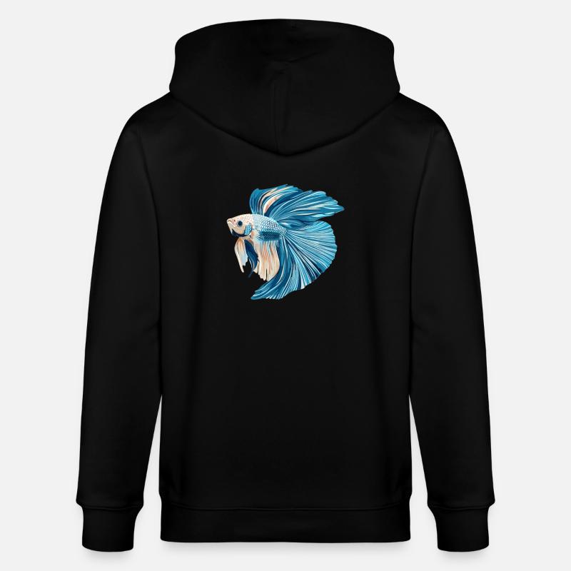 Bettas Betta Poisson Betta - Veste à capuche bio CULTIVATOR Stanley/Stella Unisexe - noir