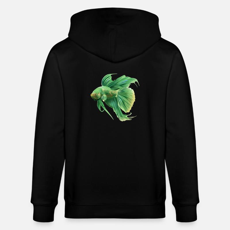 Bettas Betta Poisson Betta - Veste à capuche bio CULTIVATOR Stanley/Stella Unisexe - noir