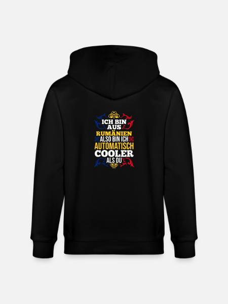 Romanian Romania Romania - Stanley/Stella CULTIVATOR  Unisex Organic Hooded Jacket - black
