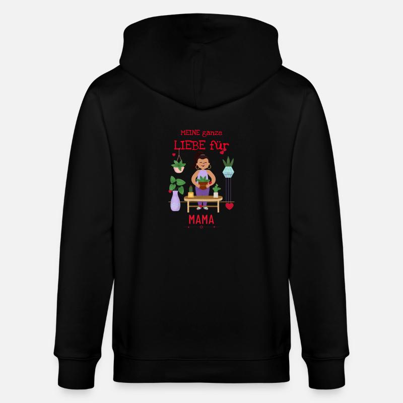 Tout mon amour pour maman - Veste à capuche bio CULTIVATOR Stanley/Stella Unisexe - noir