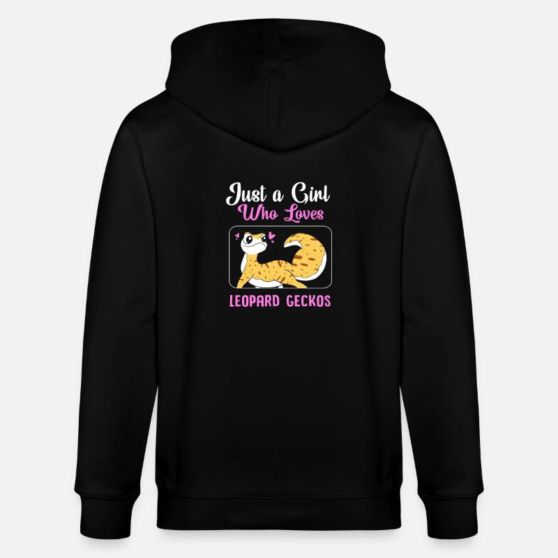 Leopard Gecko - Stanley/Stella Unisex Bio-Kapuzenjacke CULTIVATOR  - Schwarz