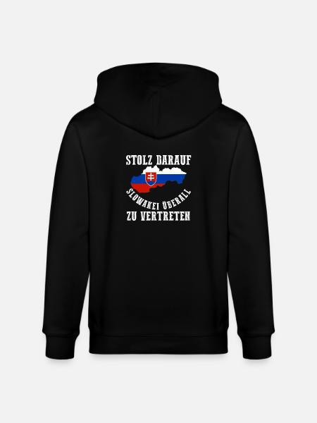 Slovakia Slovakia - Stanley/Stella CULTIVATOR  Unisex Organic Hooded Jacket - black