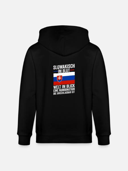 Slovakia Slovakia - Stanley/Stella CULTIVATOR Unisex Organic Hooded Jacket - black