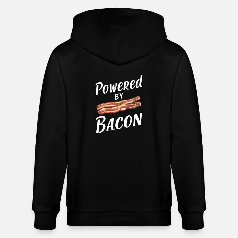 Bacon Frühstück Speck - Stanley/Stella Unisex Bio-Kapuzenjacke CULTIVATOR  - Schwarz