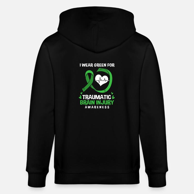 Traumatisme crânien - Veste à capuche bio CULTIVATOR Stanley/Stella Unisexe - noir