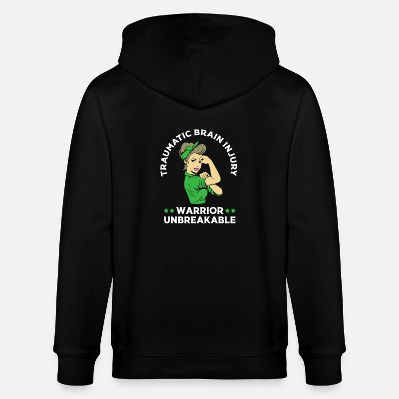 Traumatisme crânien - Veste à capuche bio CULTIVATOR Stanley/Stella Unisexe - noir