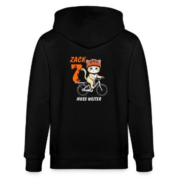 LE VÉLO DE CHAT DOIT CONTINUER À S’ASSEOIR ZACK SIEBEN - Veste à capuche bio CULTIVATOR Stanley/Stella Unisexe - noir - Dos - Anna (173cm)