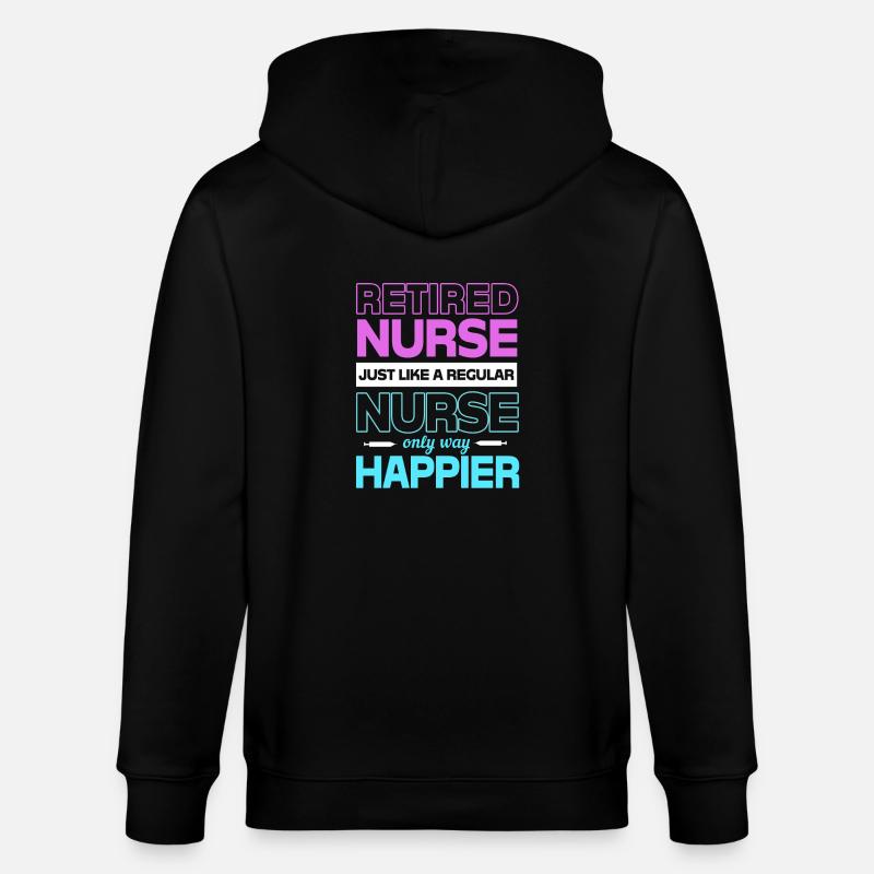 Krankenschwester Rente - Stanley/Stella Unisex Bio-Kapuzenjacke CULTIVATOR - Schwarz