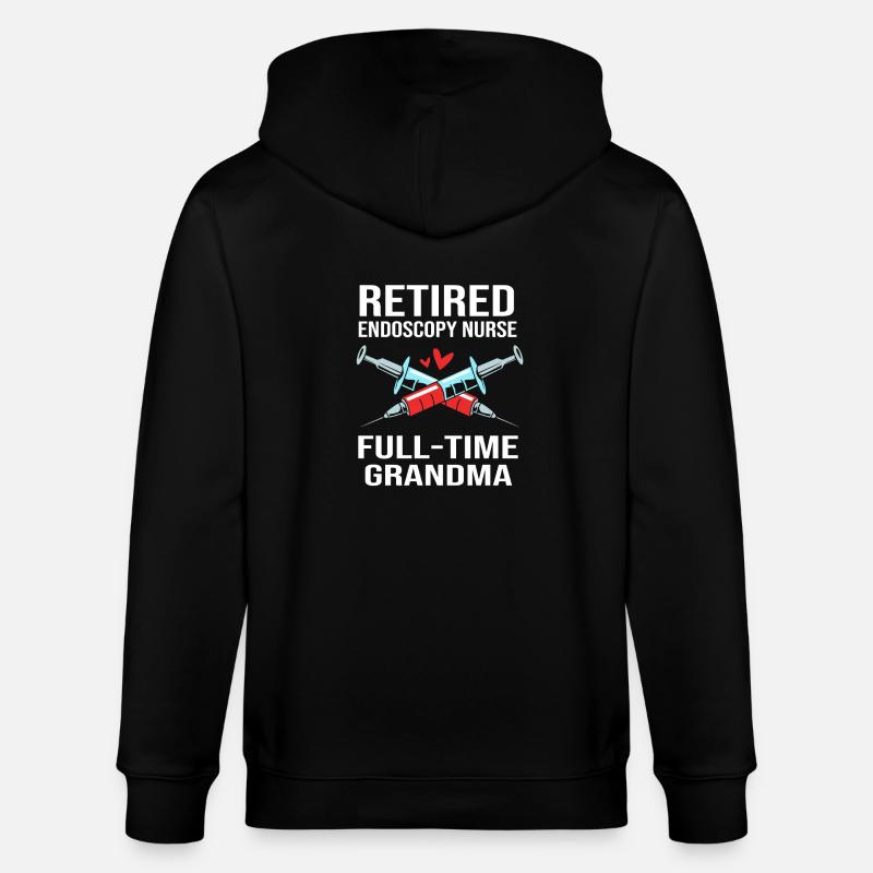 Krankenschwester Rente - Stanley/Stella Unisex Bio-Kapuzenjacke CULTIVATOR  - Schwarz