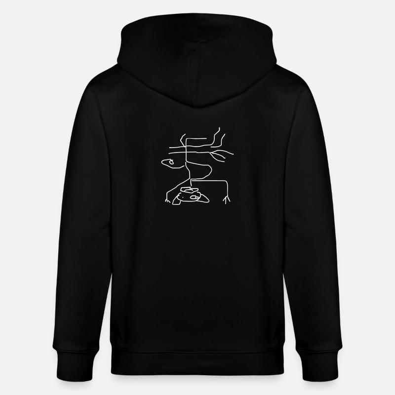 Affe Tier - Stanley/Stella Unisex Bio-Kapuzenjacke CULTIVATOR  - Schwarz