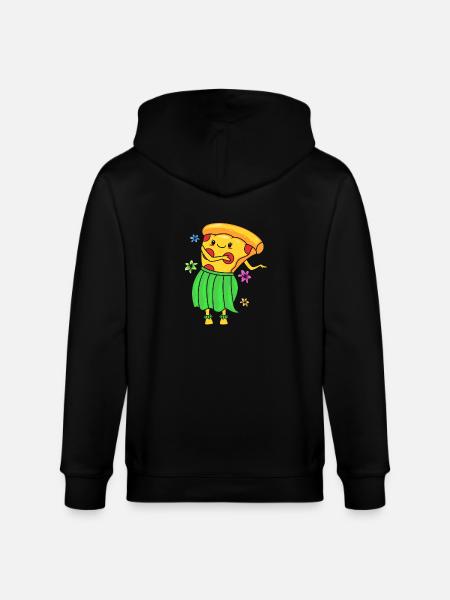 Pizza Hawaii - Stanley/Stella CULTIVATOR Unisex Organic Hooded Jacket - black