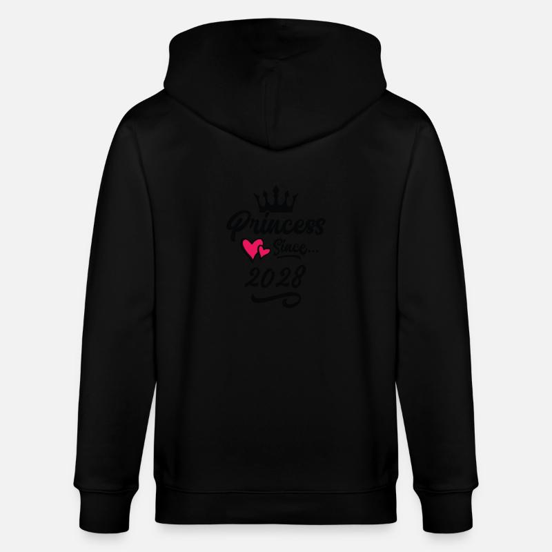 2028 Anniversaire de la princesse - Veste à capuche bio CULTIVATOR Stanley/Stella Unisexe - noir