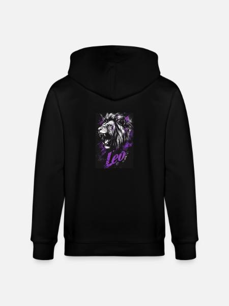 Löwe Leo - Stanley/Stella CULTIVATOR Unisex Organic Hooded Jacket - black