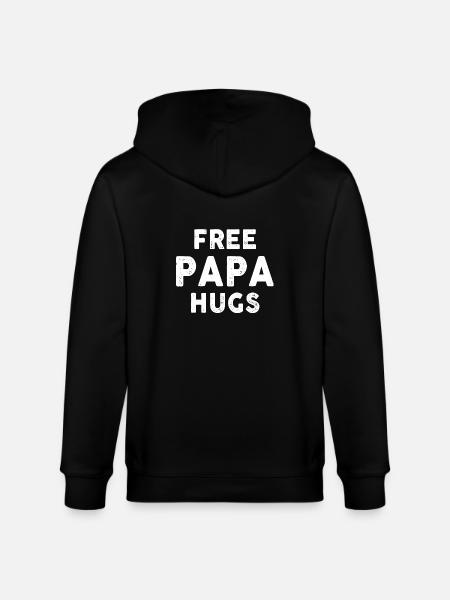 Free Papa Hugs - Stanley/Stella Unisex Bio-Kapuzenjacke CULTIVATOR - Schwarz