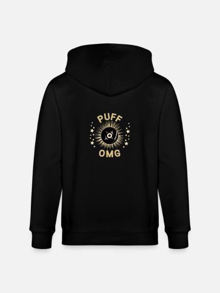 Puff musik rapper - Stanley/Stella Unisex Bio-Kapuzenjacke CULTIVATOR - Schwarz