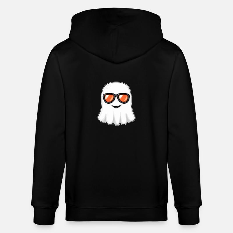 Fantôme Halloween Cool - Veste à capuche bio CULTIVATOR Stanley/Stella Unisexe - noir
